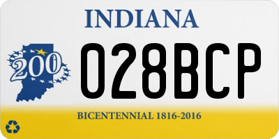 IN license plate 028BCP