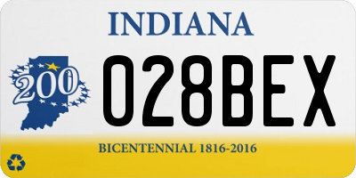 IN license plate 028BEX