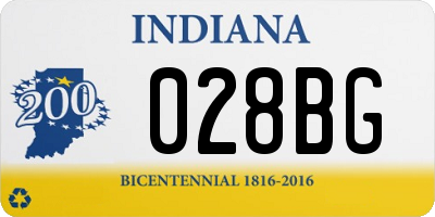 IN license plate 028BG