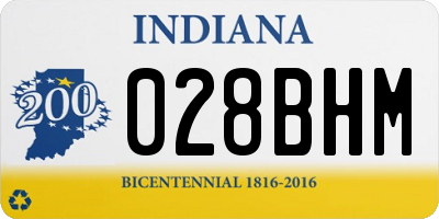IN license plate 028BHM