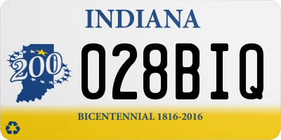 IN license plate 028BIQ