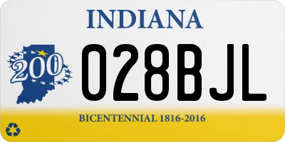 IN license plate 028BJL