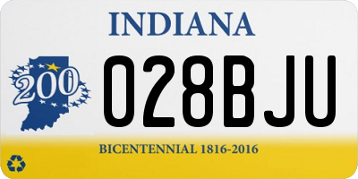 IN license plate 028BJU