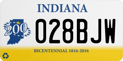 IN license plate 028BJW