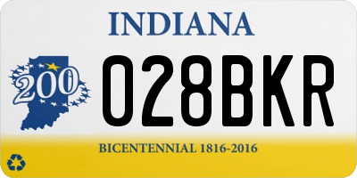IN license plate 028BKR