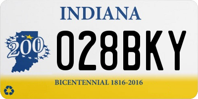 IN license plate 028BKY