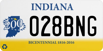 IN license plate 028BNG