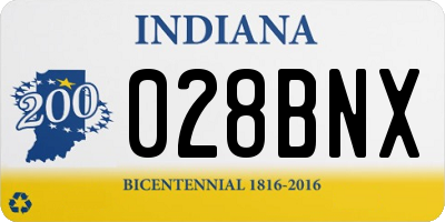 IN license plate 028BNX