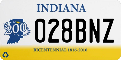 IN license plate 028BNZ