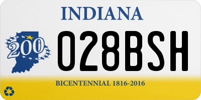 IN license plate 028BSH