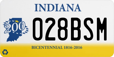 IN license plate 028BSM