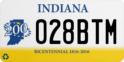 IN license plate 028BTM