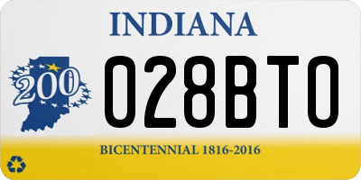 IN license plate 028BTO