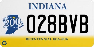 IN license plate 028BVB