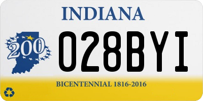 IN license plate 028BYI