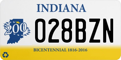 IN license plate 028BZN