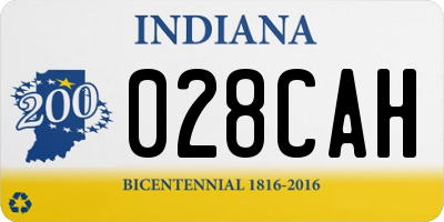 IN license plate 028CAH