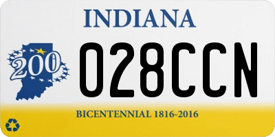 IN license plate 028CCN