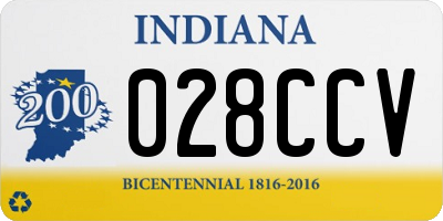 IN license plate 028CCV