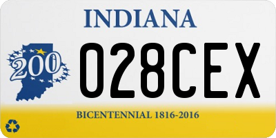 IN license plate 028CEX