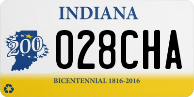 IN license plate 028CHA