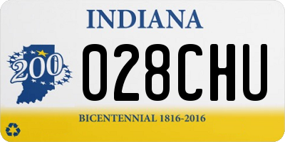 IN license plate 028CHU