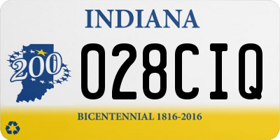 IN license plate 028CIQ