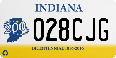 IN license plate 028CJG