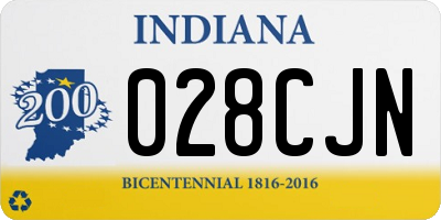 IN license plate 028CJN