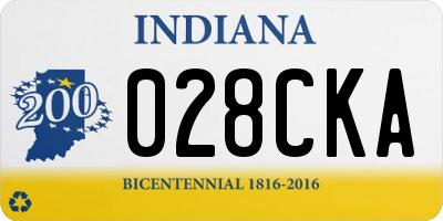 IN license plate 028CKA
