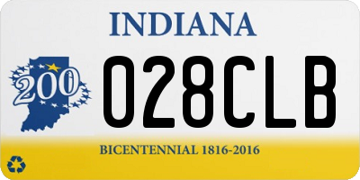 IN license plate 028CLB