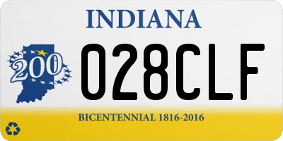 IN license plate 028CLF