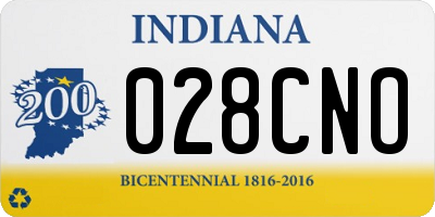 IN license plate 028CNO