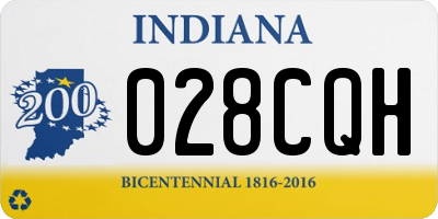 IN license plate 028CQH