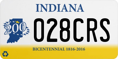 IN license plate 028CRS