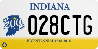 IN license plate 028CTG