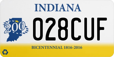 IN license plate 028CUF
