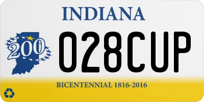 IN license plate 028CUP