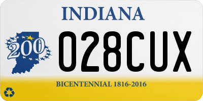 IN license plate 028CUX