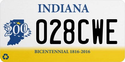 IN license plate 028CWE