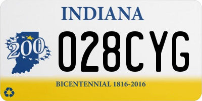 IN license plate 028CYG