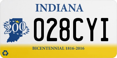 IN license plate 028CYI