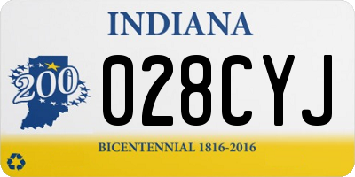 IN license plate 028CYJ