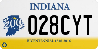 IN license plate 028CYT
