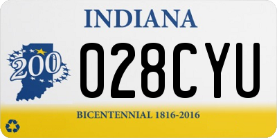 IN license plate 028CYU