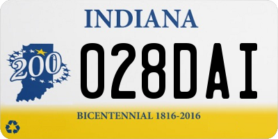IN license plate 028DAI