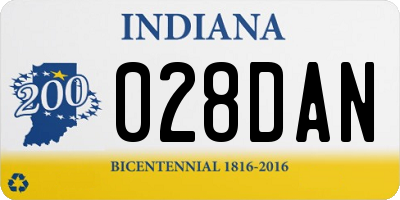 IN license plate 028DAN