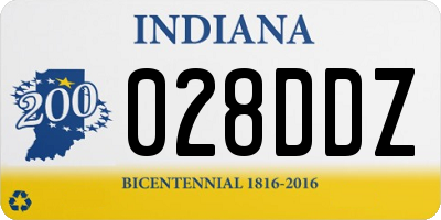 IN license plate 028DDZ