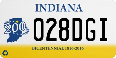 IN license plate 028DGI