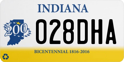 IN license plate 028DHA